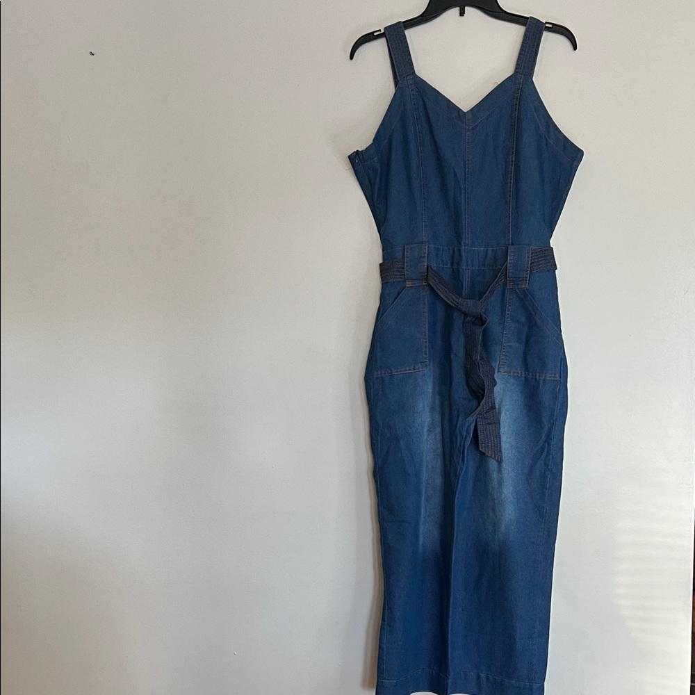 Women's Blue Denim Jumpsuit